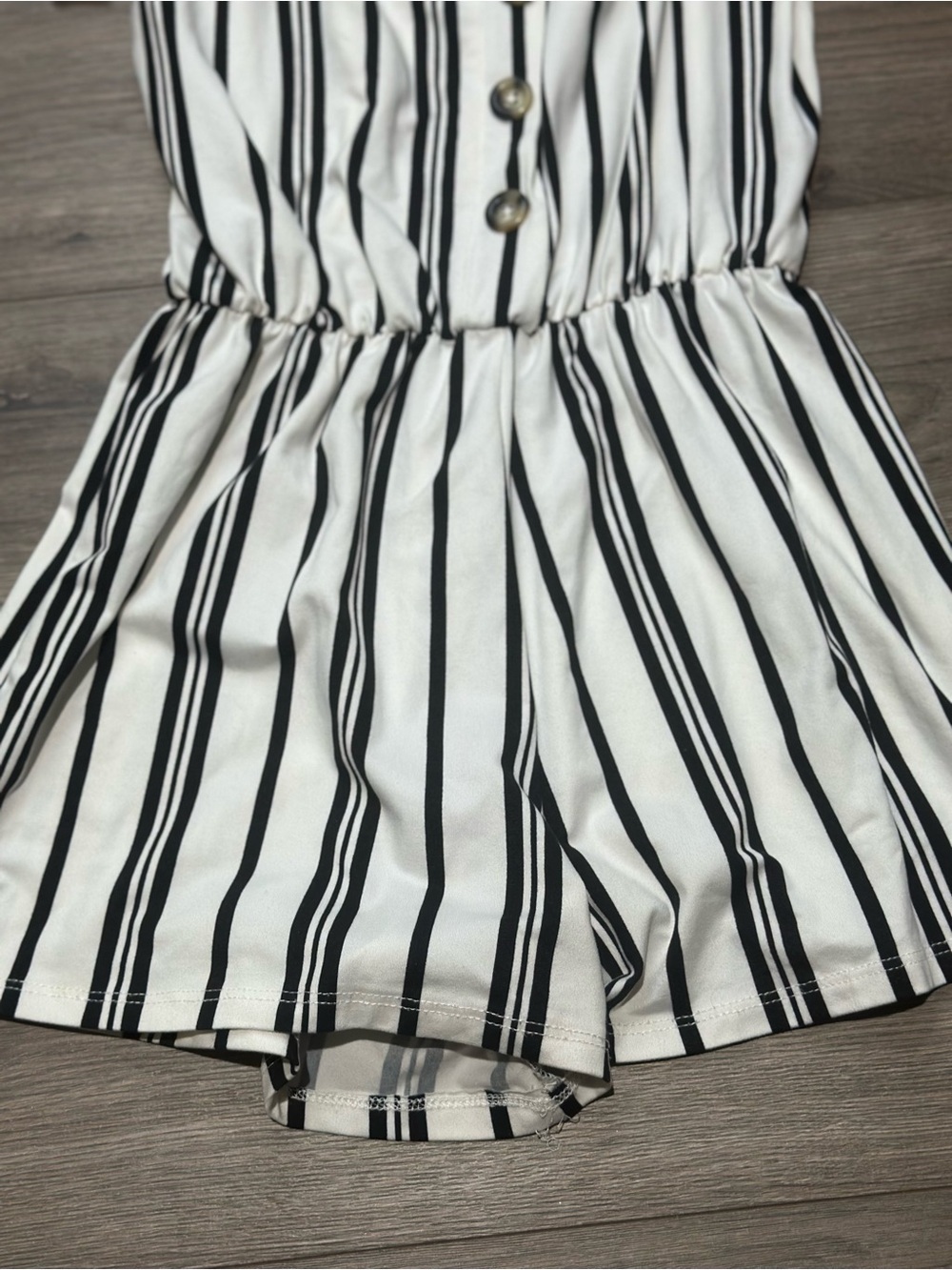 Rare Editions White and Black Striped 2-Piece Girls Set - Picture 14 of 16